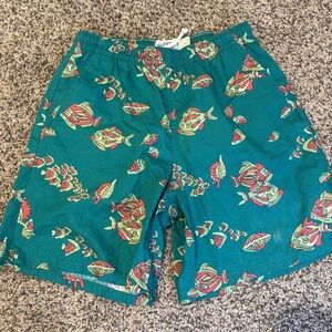 Vintage Reyn Spooner Swim Trunks Shorts Fish Water Prints Mesh Lined small